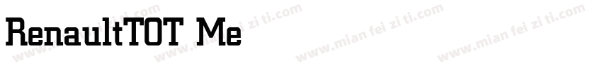 RenaultTOT Medium字体转换
